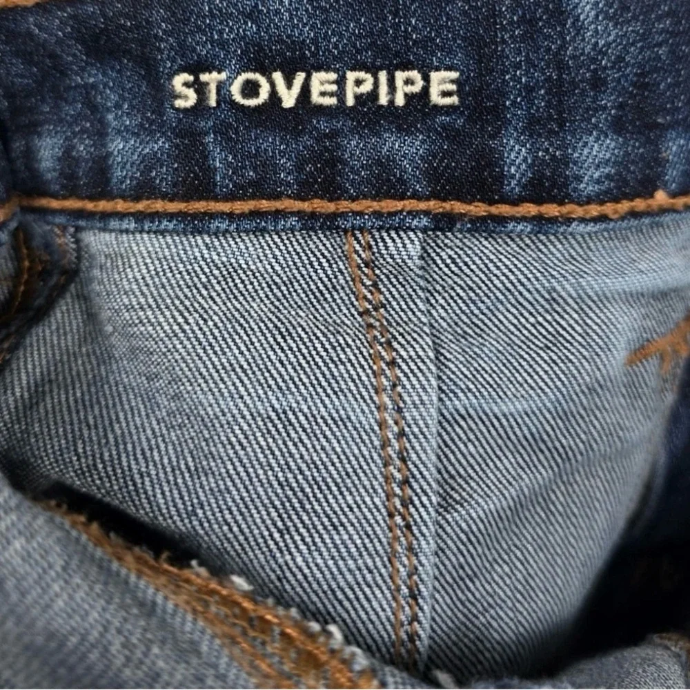 American Eagle NWT Stovepipe Dark Wash Denim Jeans SZ 18 R - Picture 5 of 11